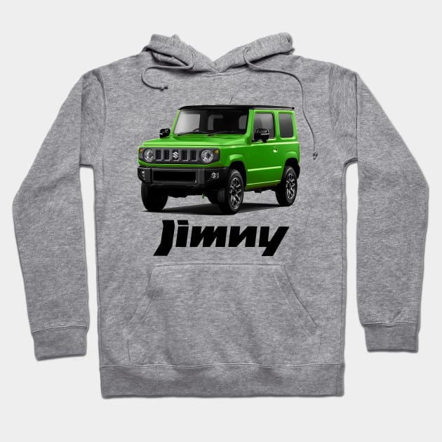 New Suzuki Jimny - Green Hoodie by Woreth